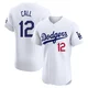 Alex Call ＃12 Los Angeles Dodgers Elite Men's White Home Jersey