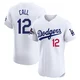 Alex Call ＃12 Los Angeles Dodgers Elite Men's White Home World Series Champions Jersey