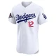 Alex Call ＃12 Los Angeles Dodgers Elite Men's White Home World Series Champions Jersey