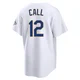 Alex Call ＃12 Los Angeles Dodgers Limited Men's Gold White 2026 Collection Stadium Jersey