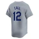 Alex Call ＃12 Los Angeles Dodgers Limited Men's Gray Away 2024 World Series Jersey