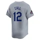Alex Call ＃12 Los Angeles Dodgers Limited Men's Gray Away World Series Champions Jersey
