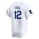 Alex Call ＃12 Los Angeles Dodgers Limited Men's White 2024 World Tour Seoul Series Home Jersey