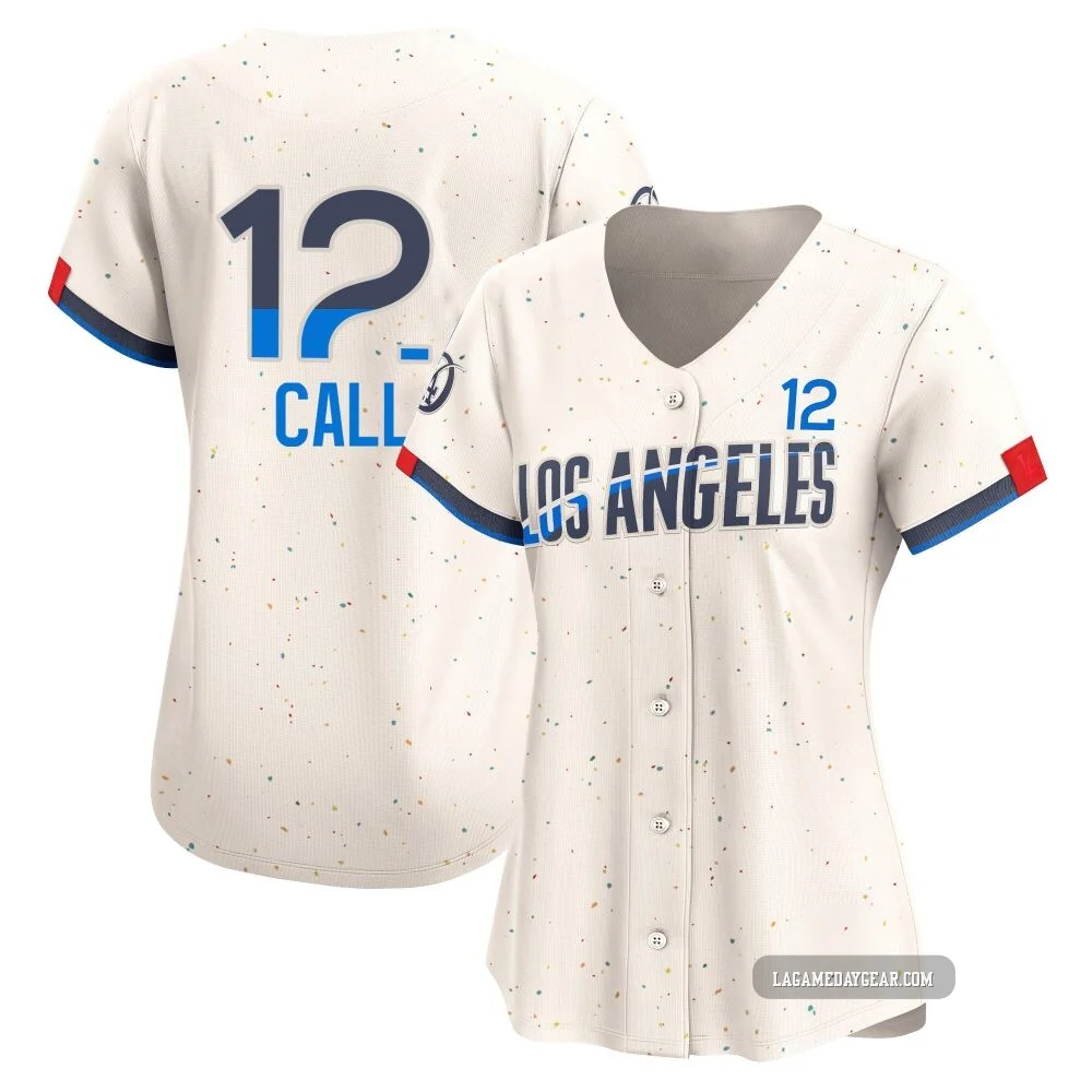 Alex Call ＃12 Los Angeles Dodgers Limited Women's Cream 2024 City Connect Jersey