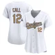 Alex Call ＃12 Los Angeles Dodgers Limited Women's Gold White 2025 Collection Jersey
