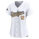 Alex Call ＃12 Los Angeles Dodgers Limited Women's Gold White 2025 Collection Jersey