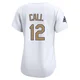 Alex Call ＃12 Los Angeles Dodgers Limited Women's Gold White 2025 Collection Jersey