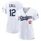 Alex Call ＃12 Los Angeles Dodgers Limited Women's Gold White 2026 Collection Stadium Jersey