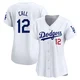 Alex Call ＃12 Los Angeles Dodgers Limited Women's White Home Jersey