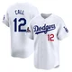 Alex Call ＃12 Los Angeles Dodgers Limited Youth White Home 2024 World Series Champions Jersey