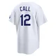 Alex Call ＃12 Los Angeles Dodgers Limited Youth White Home Stadium Jersey