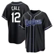 Alex Call ＃12 Los Angeles Dodgers Replica Men's Black Fashion Out Jersey