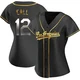 Alex Call ＃12 Los Angeles Dodgers Replica Women's Gold Black en Alternate Jersey
