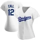 Alex Call ＃12 Los Angeles Dodgers Replica Women's White Home Jersey