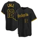 Alex Call ＃12 Los Angeles Dodgers Replica Youth Black Snake Skin City Jersey