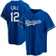 Alex Call ＃12 Los Angeles Dodgers Replica Youth Royal Alternate 2024 World Series Champions Jersey