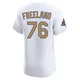 Alex Freeland ＃76 Los Angeles Dodgers Elite Men's Gold White 2025 Collection Jersey