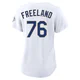 Alex Freeland ＃76 Los Angeles Dodgers Limited Women's Gold White 2026 Collection Stadium Jersey