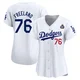Alex Freeland ＃76 Los Angeles Dodgers Limited Women's White Home 2024 World Series Jersey