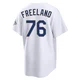 Alex Freeland ＃76 Los Angeles Dodgers Limited Youth Gold White 2026 Collection Stadium Jersey