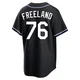 Alex Freeland ＃76 Los Angeles Dodgers Replica Men's Black Fashion Out Jersey
