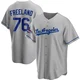 Alex Freeland ＃76 Los Angeles Dodgers Replica Youth Gray Road 2024 World Series Champions Jersey