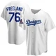 Alex Freeland ＃76 Los Angeles Dodgers Replica Youth White Home 2024 World Series Champions Jersey