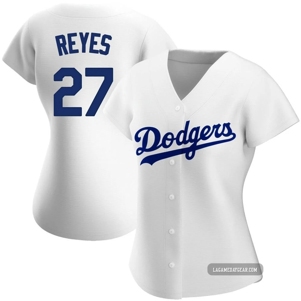 Alex Reyes ＃27 Los Angeles Dodgers Authentic Women's White Home Jersey