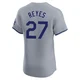 Alex Reyes ＃27 Los Angeles Dodgers Elite Men's Gray Road Jersey