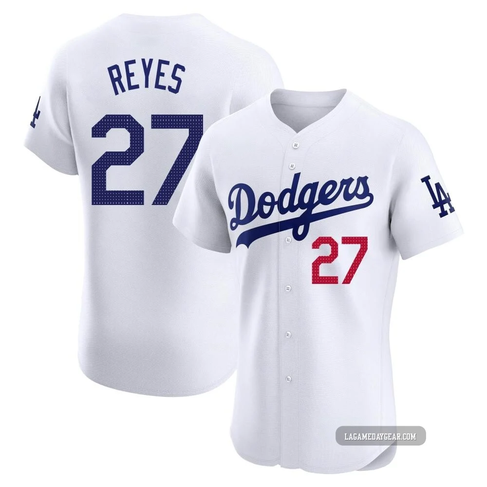 Alex Reyes ＃27 Los Angeles Dodgers Elite Men's White Home Jersey