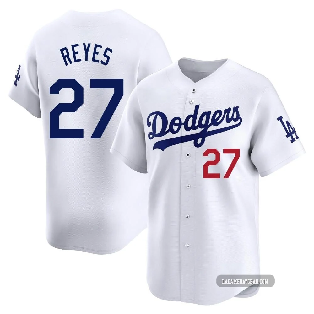Alex Reyes ＃27 Los Angeles Dodgers Limited Men's White Home Jersey