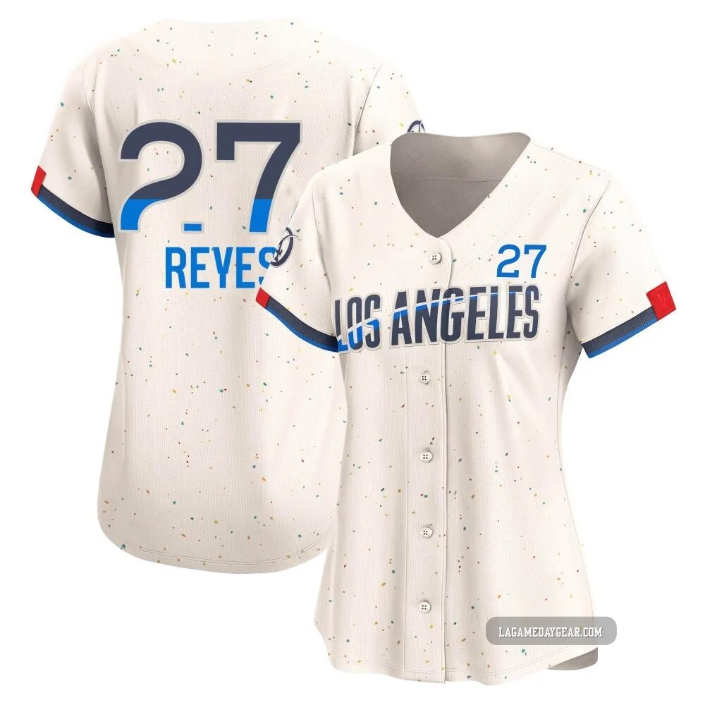 Alex Reyes ＃27 Los Angeles Dodgers Limited Women's Cream 2024 City Connect Jersey