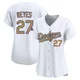 Alex Reyes ＃27 Los Angeles Dodgers Limited Women's Gold White 2025 Collection Jersey