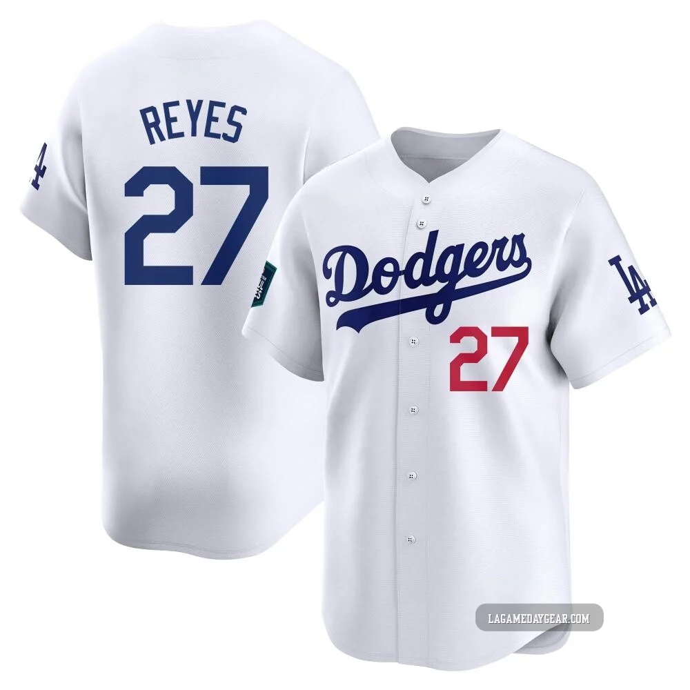 Alex Reyes ＃27 Los Angeles Dodgers Limited Youth White 2024 World Tour Seoul Series Home Jersey