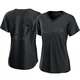 Alex Reyes ＃27 Los Angeles Dodgers Replica Women's Black Pitch Fashion Jersey