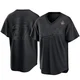 Alex Reyes ＃27 Los Angeles Dodgers Replica Youth Black Pitch Fashion 2024 World Series Jersey