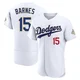 Austin Barnes ＃15 Los Angeles Dodgers Authentic Men's Gold White 2026 Collection Jersey