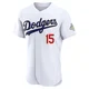Austin Barnes ＃15 Los Angeles Dodgers Authentic Men's Gold White 2026 Collection Jersey