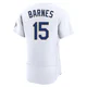 Austin Barnes ＃15 Los Angeles Dodgers Authentic Men's Gold White 2026 Collection Jersey