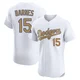Austin Barnes ＃15 Los Angeles Dodgers Elite Men's Gold White 2025 Collection Jersey