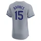 Austin Barnes ＃15 Los Angeles Dodgers Elite Men's Gray Road Jersey