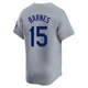 Austin Barnes ＃15 Los Angeles Dodgers Limited Men's Gray Away Jersey