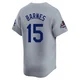 Austin Barnes ＃15 Los Angeles Dodgers Limited Men's Gray Away World Series Champions Jersey