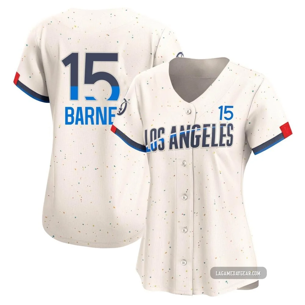 Austin Barnes ＃15 Los Angeles Dodgers Limited Women's Cream 2024 City Connect Jersey