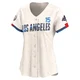 Austin Barnes ＃15 Los Angeles Dodgers Limited Women's Cream 2024 City Connect World Series Champions Jersey