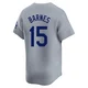Austin Barnes ＃15 Los Angeles Dodgers Limited Youth Gray Away 2024 World Series Jersey