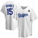 Austin Barnes ＃15 Los Angeles Dodgers Replica Men's White Home 2024 World Series Jersey
