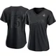 Austin Barnes ＃15 Los Angeles Dodgers Replica Women's Black Pitch Fashion 2024 World Series Jersey
