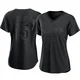 Austin Barnes ＃15 Los Angeles Dodgers Replica Women's Black Pitch Fashion Jersey