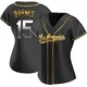 Austin Barnes ＃15 Los Angeles Dodgers Replica Women's Gold Black en Alternate Jersey